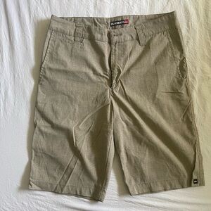 Men’s Tan Flat Front Shorts Classic Design from Quicksilver